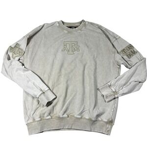 Pro Standard Texas A&M Aggies Crewneck Sweatshirt Tan Faded Men Large NCAA